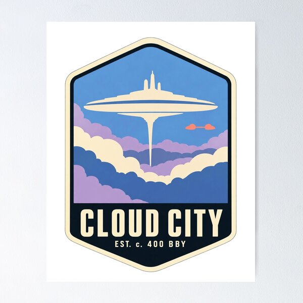 Item preview, Cloud City Badge designed and sold by starsidedesigns.