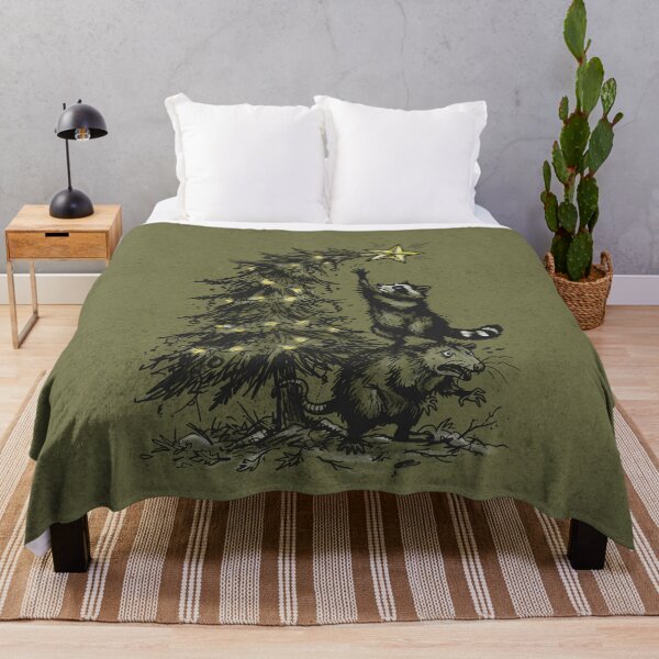 Item preview, Funny Christmas Trash Panda Raccoon Opossum Deadpan Animal HD Online Store designed and sold by bard-art.