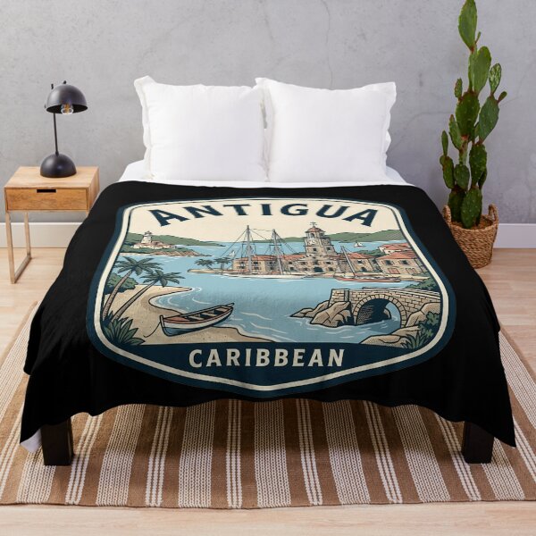Item preview, Retro Antigua Vintage Travel Badge designed and sold by k3rstman1.