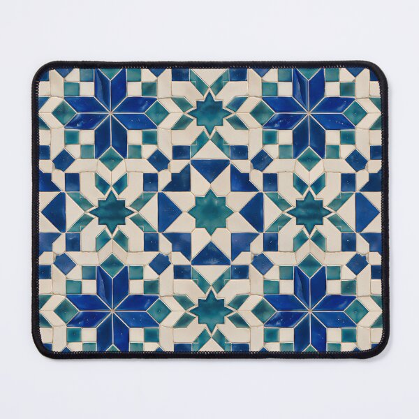 Item preview, Cobalt Blue Geometric Star Tile Pattern designed and sold by Apex Designs.