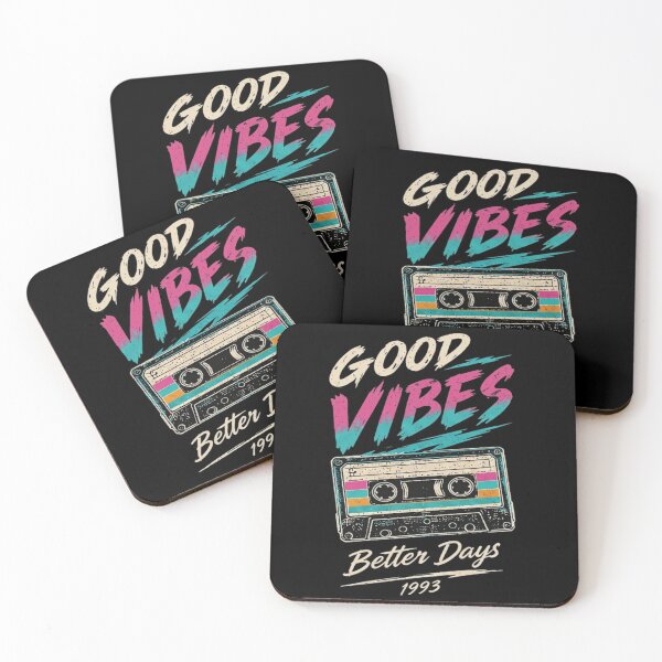 Item preview, Good Vibes Better Days 1993 Retro Cassette Tape Vintage 90s Music Lover Gift designed and sold by Aurevella.