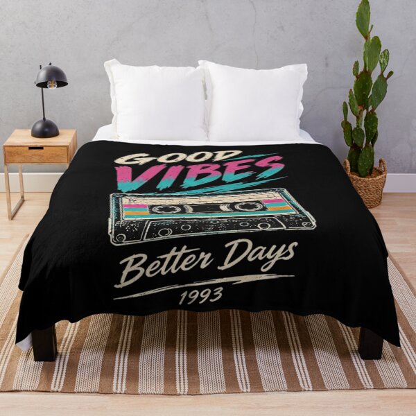 Item preview, Good Vibes Better Days 1993 Retro Cassette Tape Vintage 90s Music Lover Gift designed and sold by Aurevella.