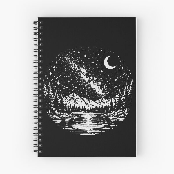 Item preview, Starry Night Lake and Mountain designed and sold by Anugrah januar.