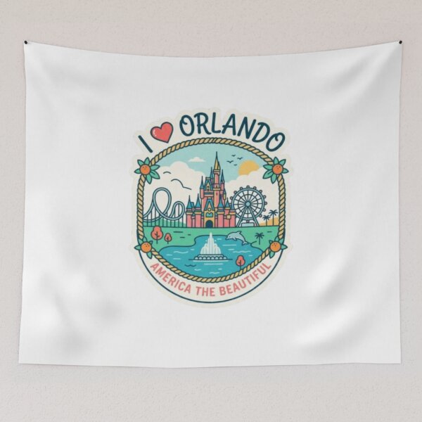 Item preview, Orlando Florida Vacation - Theme Park Capital, Lake Eola Swan Boats & ICON Park Souvenir designed and sold by Illumine-World.