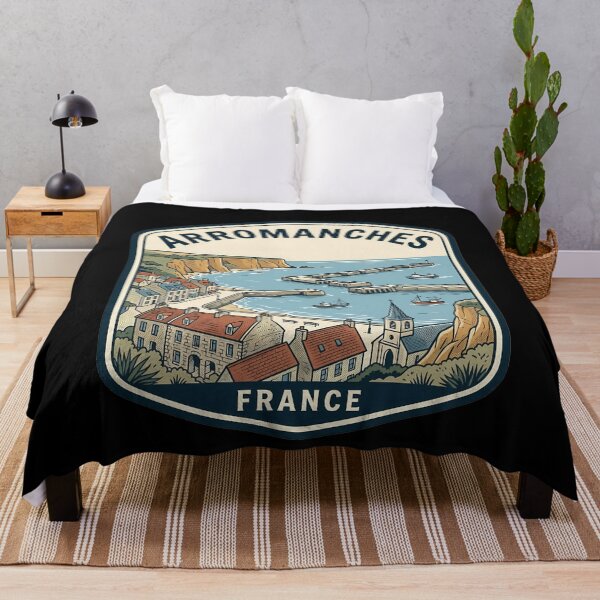 Item preview, Retro Arromanches Vintage Travel Badge designed and sold by k3rstman1.
