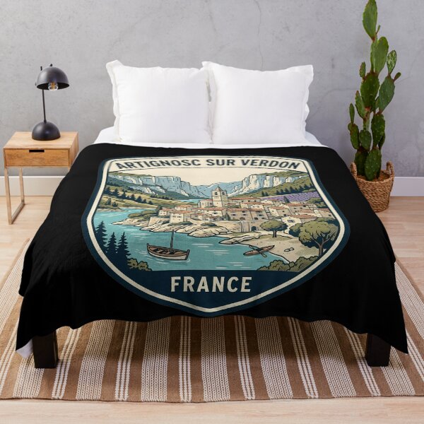 Item preview, Retro Artignosc Sur Verdon Vintage Travel Badge designed and sold by k3rstman1.