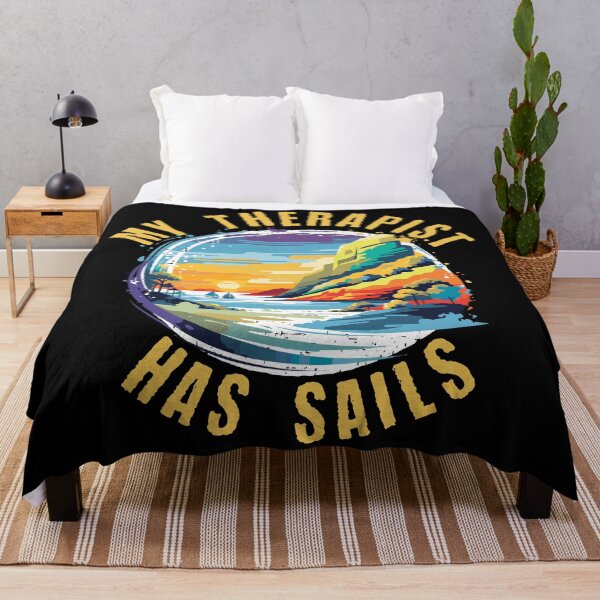 Item preview, My Therapist Has Sails (with Yellow Lettering) designed and sold by VelvetRoom.