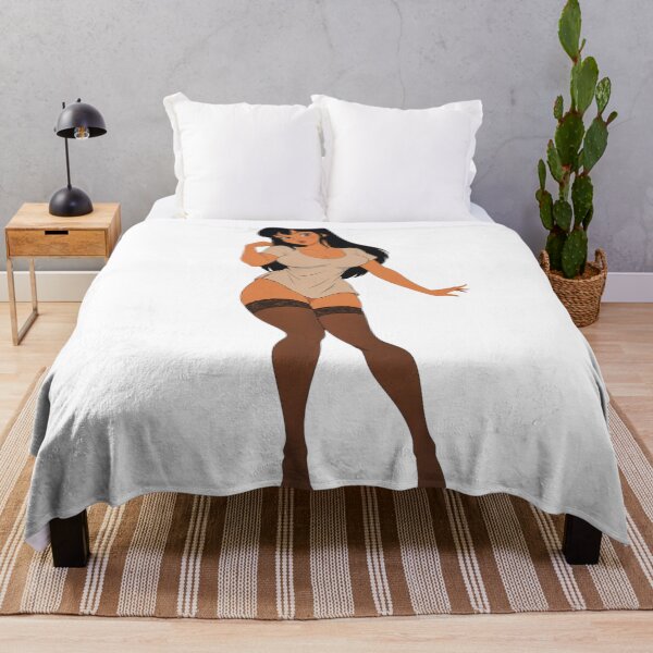 Item preview, Classic Cartoon Pin Up Girl in White Top Retro Animation designed and sold by Hollow Moon Studios..