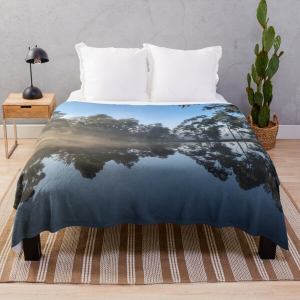 Item preview, Winter Sunrise Misty Reflection on the Main Dam at Magpie Springs, Willunga Hill South Australia designed and sold by MagpieSprings.