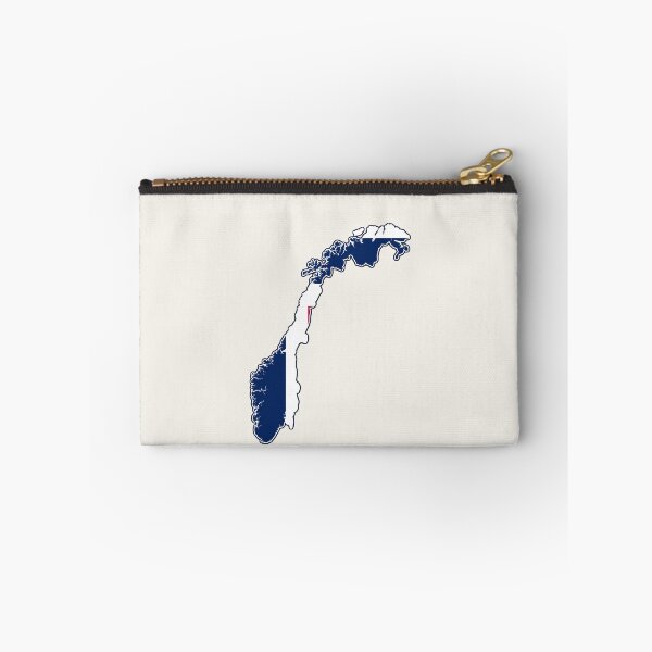 Item preview, Norway Map Poster – Minimalist Norwegian Flag Map with Coordinates designed and sold by youngVl.