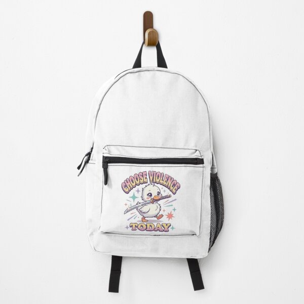 Item preview, Funny Cute Duck Choose Violence Today designed and sold by YouGetAShirt.