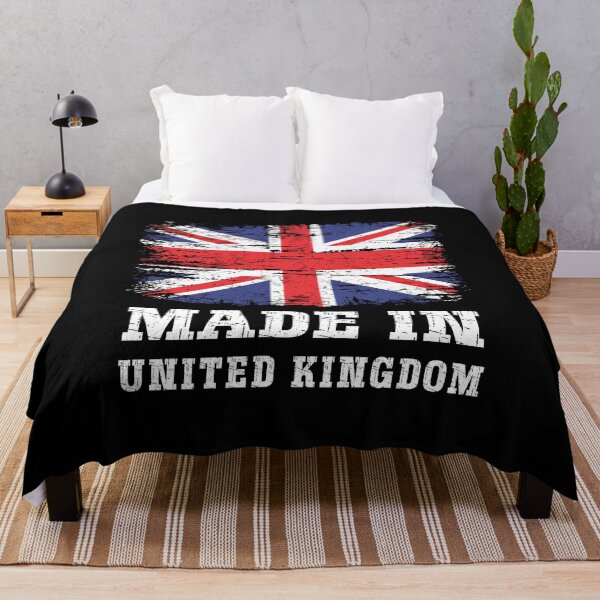 Item preview, Made in United Kingdom Vintage Distressed British Flag Design designed and sold by Dmetalx Art Apparel.