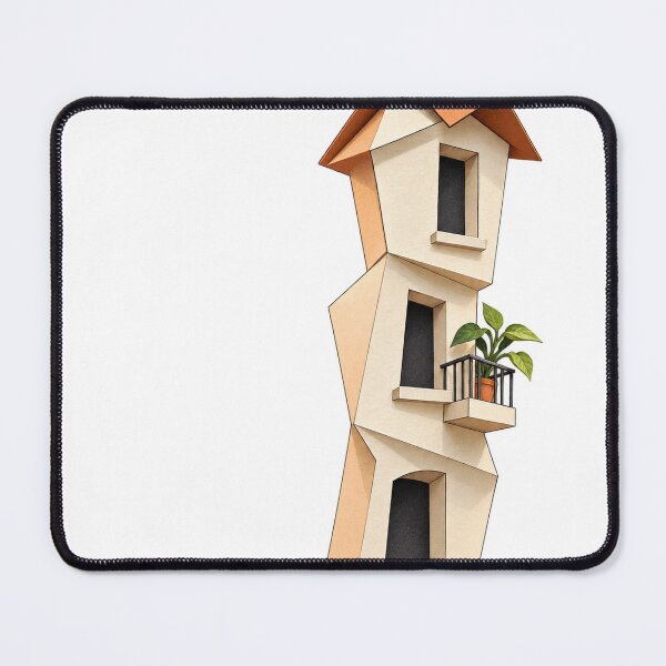 Item preview, Folded Paper Apartment with a Tiny Balcony designed and sold by Drip stamp.