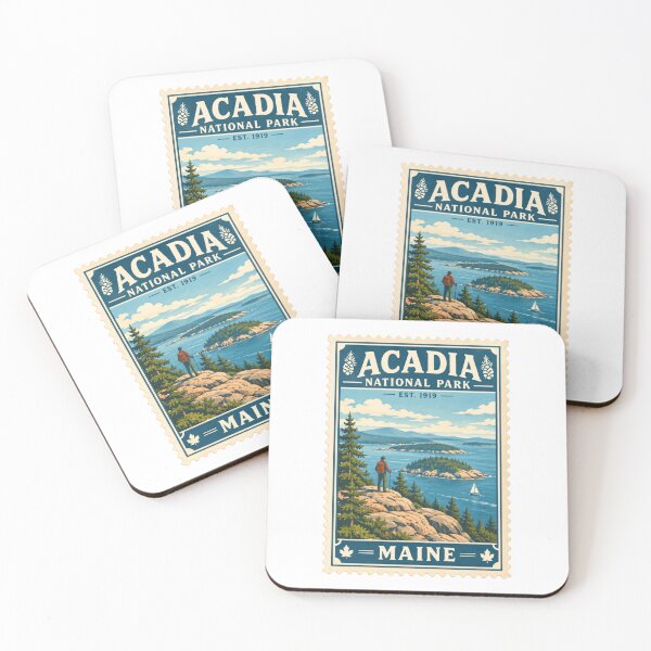 Item preview, Acadia National Park Est. 1919 Maine National Park Travel designed and sold by AncientClouds25.