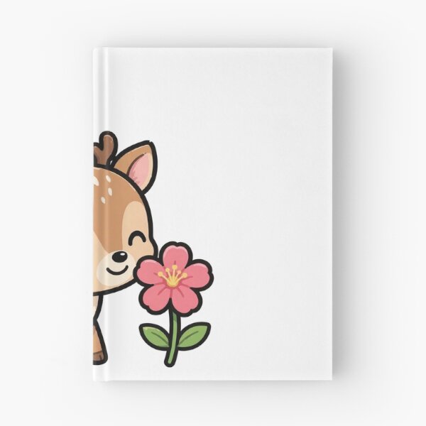 Item preview, Fawn Sniffing a Pink Flower designed and sold by EzJPz.