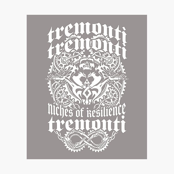 Item preview, Tremonti Logo Skull Flames T-Shirt-83 designed and sold by EckehardWeidner.