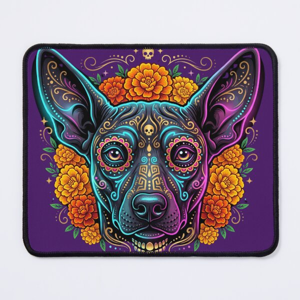 Item preview, Xoloitzcuintli Dia de Muertos Sugar Skull Mexican Hairless Dog designed and sold by obalartsMerch.