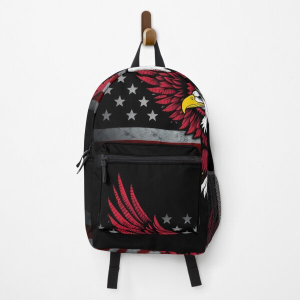 Item preview, Red-Winged Bald Eagle on Distressed Flag designed and sold by CASASIS_MERCH.