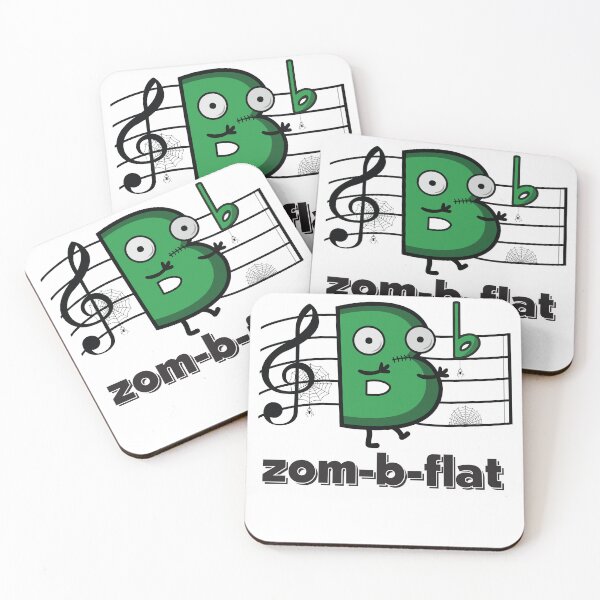Item preview, Zom-B-Flat – Funny Halloween Music Zombie Design designed and sold by MKBgdesign.