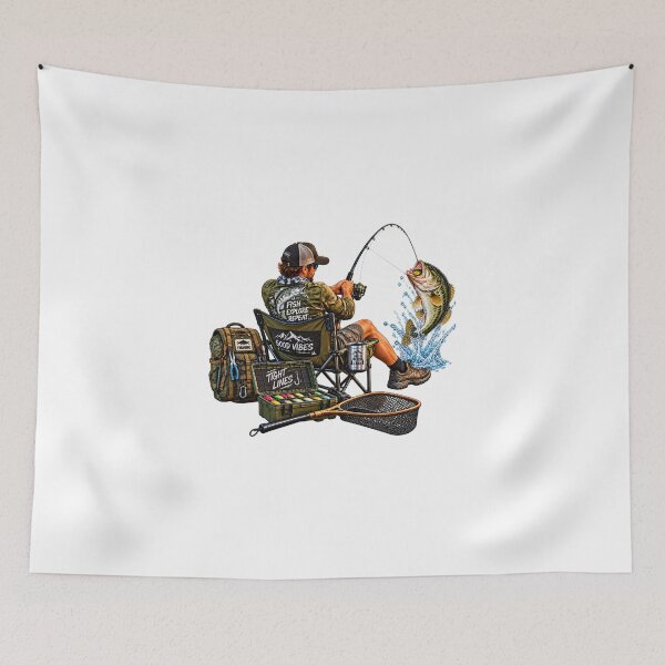 Item preview, Fishing Adventures Good Vibes and Tight Lines designed and sold by JAR Designs and Development.
