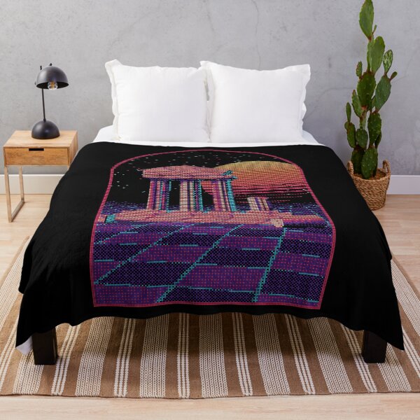 Item preview, Dither Vaporwave Temple designed and sold by EpicBlackCat.