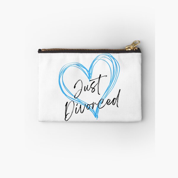 Item preview, Just Divorced Blue Drawn Doodle Heart designed and sold by JaymeOctober.