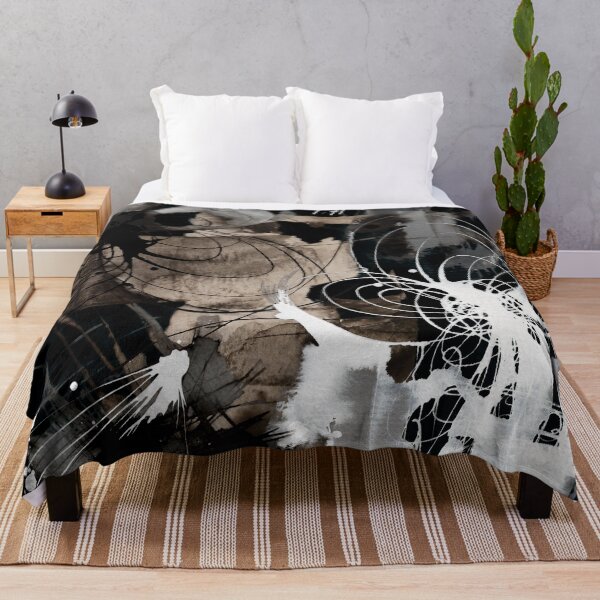 Item preview, Flamboyant Black, White and Sepia Ink Abstract (No. 3) designed and sold by Valliard.