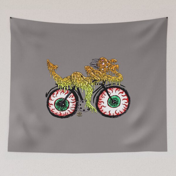 Item preview, Trippy Mutant Bike Rider Eyeball Wheels-55 designed and sold by DietlindeEngelm.
