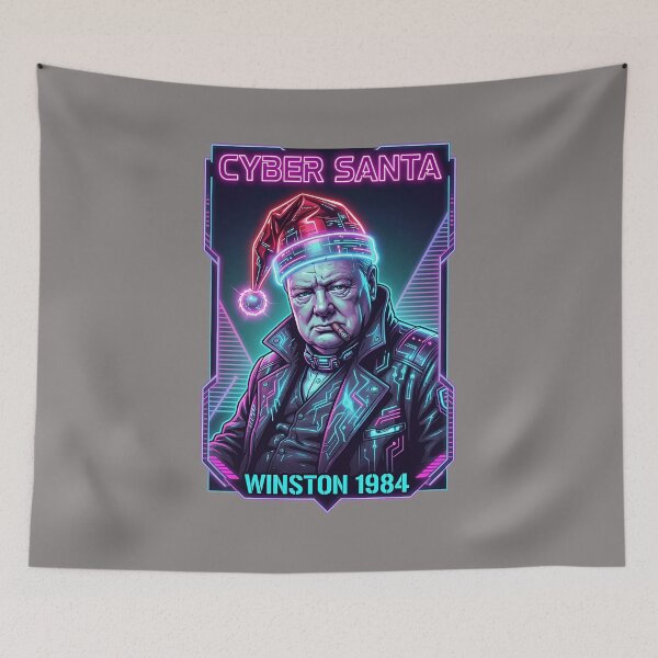 Item preview, Winston Churchill Ho Ho Ho Santa Portrait-54 designed and sold by HansKrieger.