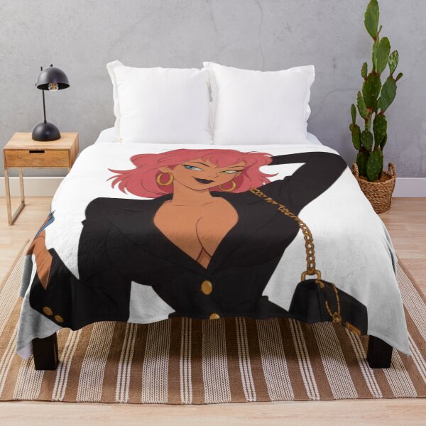 Item preview, Pink Haired Cartoon Femme Fatale – Retro Glamour Pin-Up Art designed and sold by Hollow Moon Studios..
