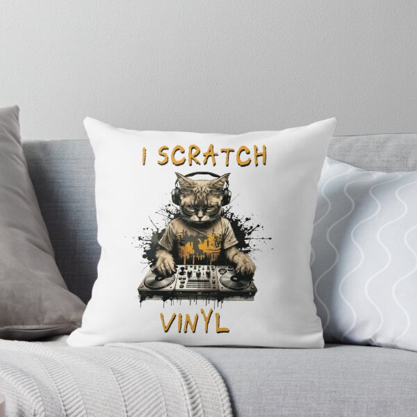 Item preview, I SCRATCH VINYL (Cat DJ Design) designed and sold by lovewhatyoudo.
