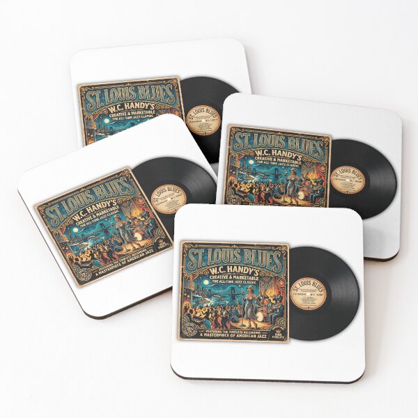 Item preview, St. Louis Blues Jazz - Vintage Parody Vinyl Record Wall Art, Faux Record Display, Retro Music Decor designed and sold by DGMaxShop.
