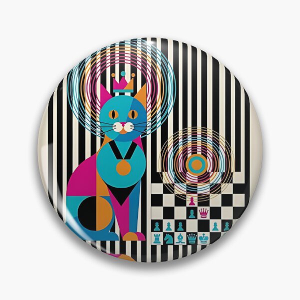 Item preview, Turkish Angora Cat Chess Champion designed and sold by PictoVibe.