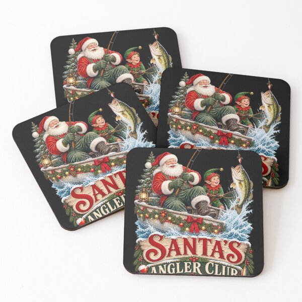Item preview, Santa's Angler Club Christmas designed and sold by Art For You Studio.