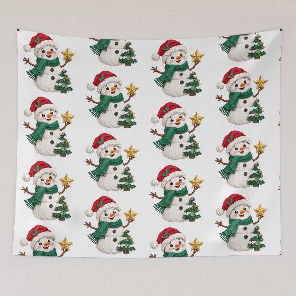 Item preview, Cute Christmas Snowman Collection with Festive Outfits and Winter Accessories designed and sold by AnnavelleStudio.