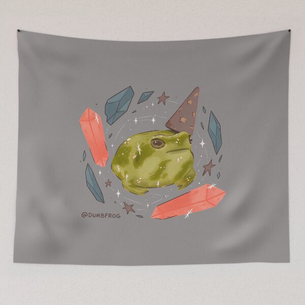 Item preview, Wizard Frog with Magic Crystals Tee-40 designed and sold by HeideBttcherx.