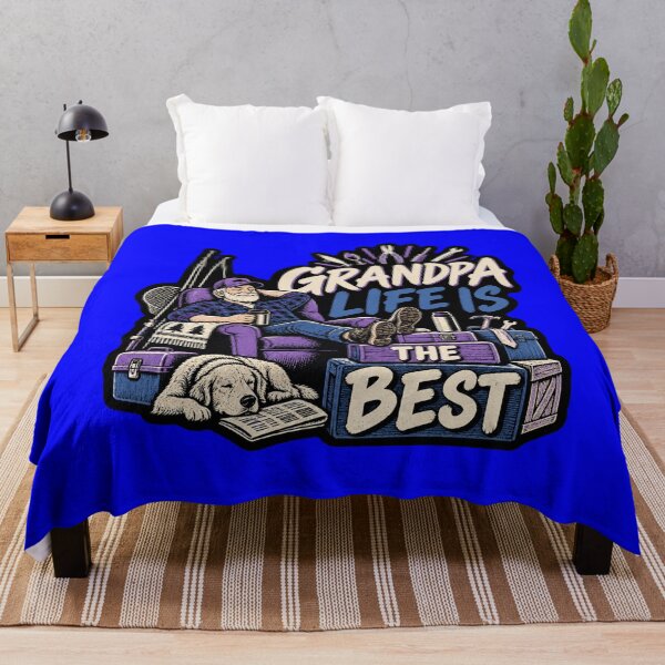Item preview, Senior Citizen Grandpa Life Is The Best Art Design Gift designed and sold by fantasticdesign.