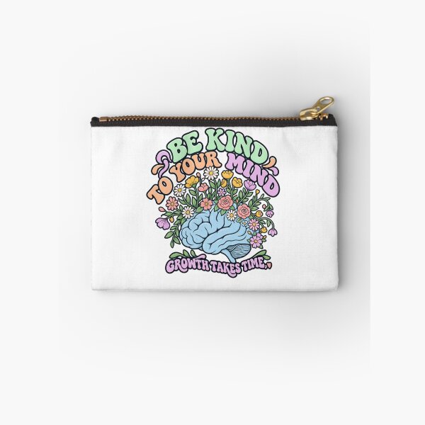 Item preview, To Be Kind To Your Mind Mental Health Floral Brain Art designed and sold by VYBEHAUS.