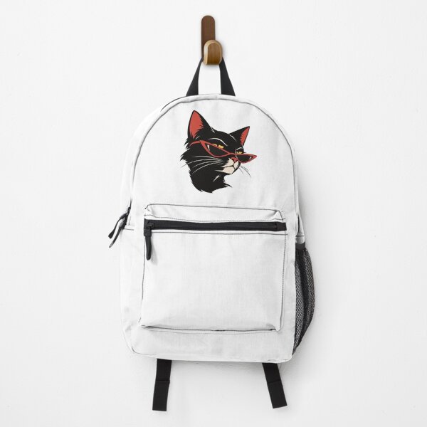 Item preview, Cool Cat: Black Cat with Red Sunglasses designed and sold by angnar97.