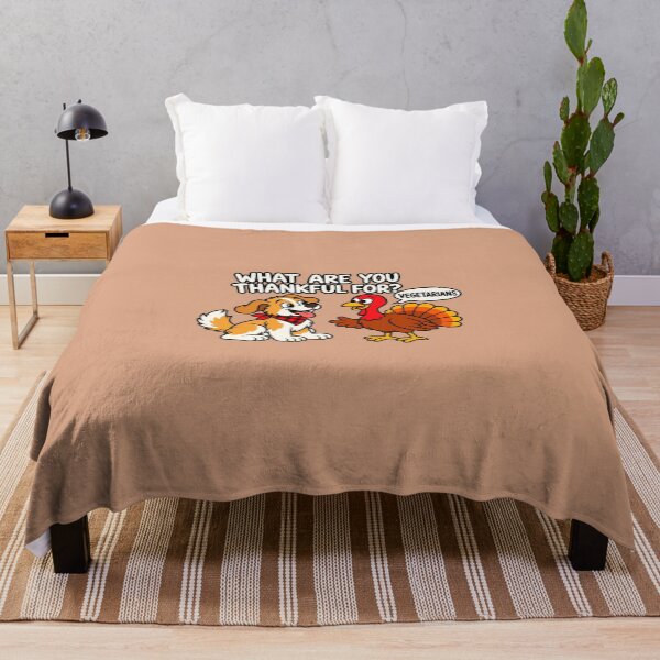 Item preview, What Are You Thankful For Vegetarians Funny Turkey Pun designed and sold by CrazyCraftStudio.