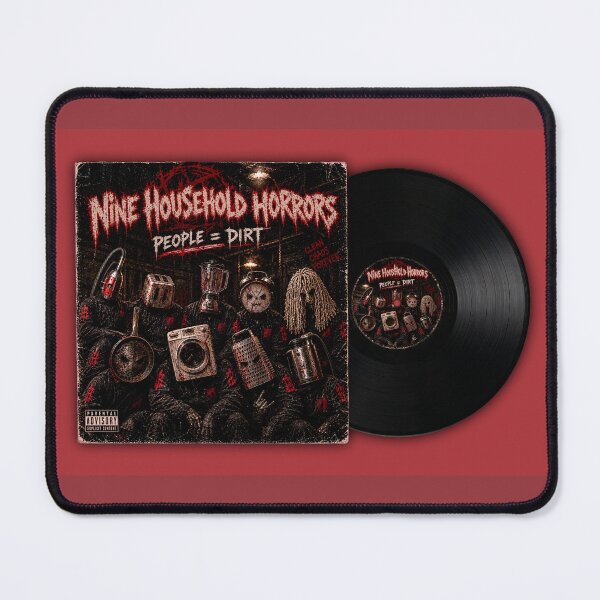 Item preview, Nine Household Horrors - People = Dirt, Funny Heavy Metal, Parody Album Cover, Vinyl Record designed and sold by DGMaxShop.