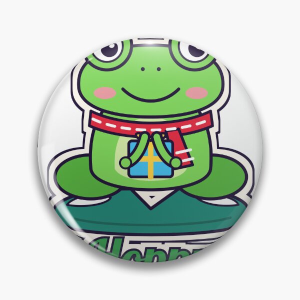 Item preview, Hoppy Holidays Cute Christmas Frog in Santa Hat with Gift designed and sold by Laminou91.