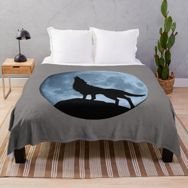 Item preview, Wolf Howling at Full Moon Silhouette-89 designed and sold by EckardDietrich.