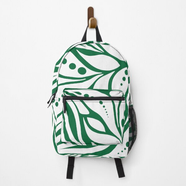 Item preview, Emerald Green Swirling Leaf Botanical Pattern designed and sold by AmberTechStudio.