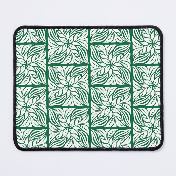 Item preview, Emerald Green Swirling Leaf Botanical Pattern designed and sold by AmberTechStudio.