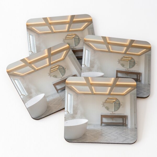 Item preview, Luxury Spa Bathroom With Marble Floor designed and sold by KaiWaiGallery.
