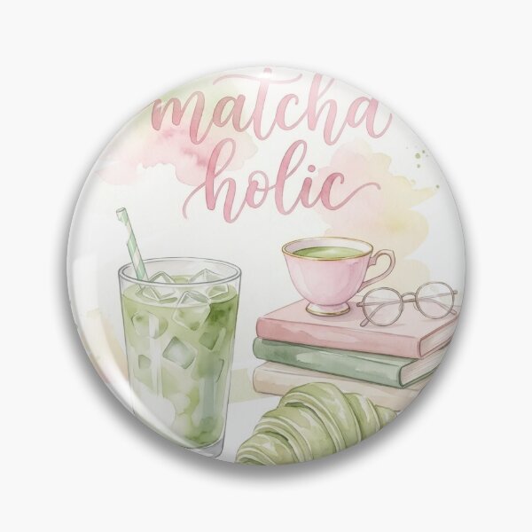 Item preview, Matcha Watercolor Aesthetic Green Tea Lover Gift designed and sold by MIRAMUSE10.