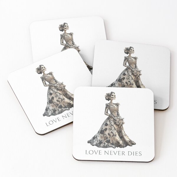 Item preview, Love Never Dies (Skeleton in beautiful dress) designed and sold by lovewhatyoudo.