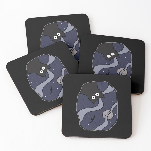 Item preview, Black Cat Looking Down on You at Night Halloween designed and sold by Sollomio.