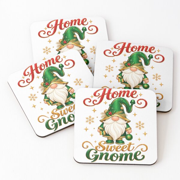 Item preview,  Home Sweet Gnome Christmas T-Shirt Cute Green Gnome Cozy Holiday Tee designed and sold by Edy Arte.